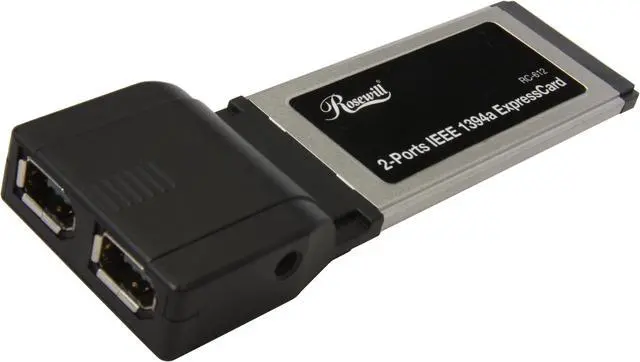 Main image of Rosewill TI 2 Ports IEEE 1394a 6-pin ExpressCard Model RC-612