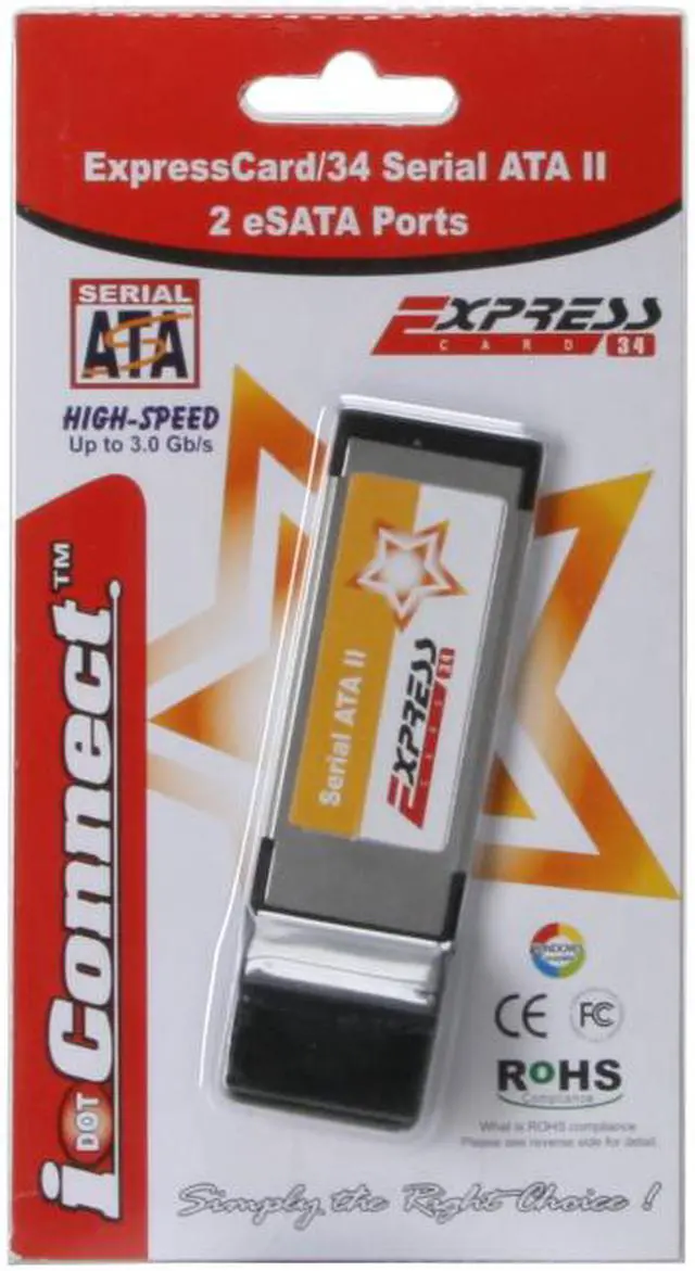 Alt view image 6 of 6 - PPA 1172 2 eSATA Ports ExpressCard