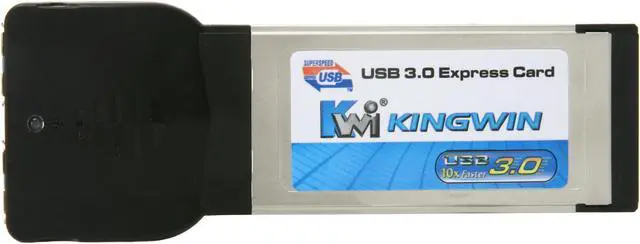 Alt view image 2 of 6 - KINGWIN  U3EC2-1 2 Ports USB 3.0 ExpressCard