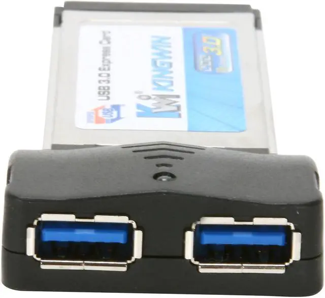 Alt view image 4 of 6 - KINGWIN  U3EC2-1 2 Ports USB 3.0 ExpressCard