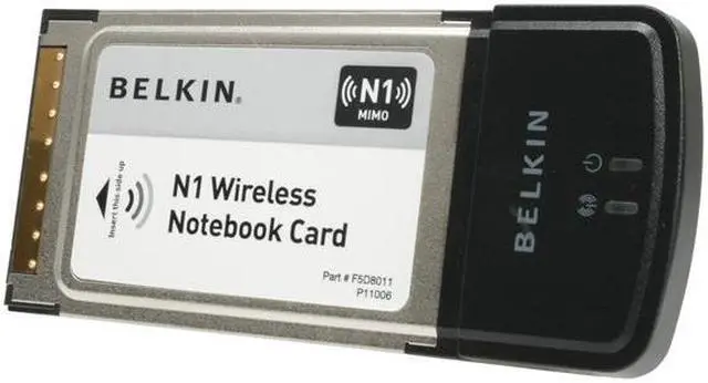 Main image of BELKIN F5D8011 N1 Wireless Notebook Card