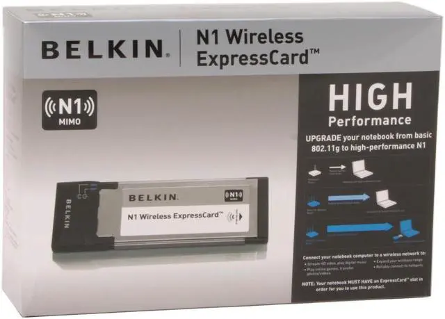 Alt view image 4 of 4 - BELKIN F5D8071 N1 Wireless ExpressCard