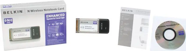 Alt view image 5 of 5 - BELKIN F5D8013 N Wireless Notebook Card