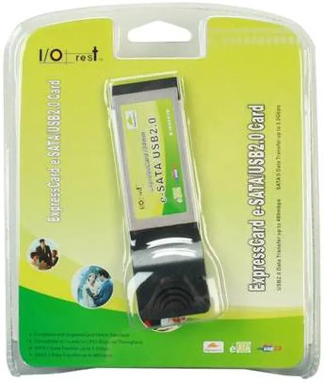 Alt view image 3 of 3 - SYBA SY-EXP50012 e-SATA/USB 2.0 ExpressCard