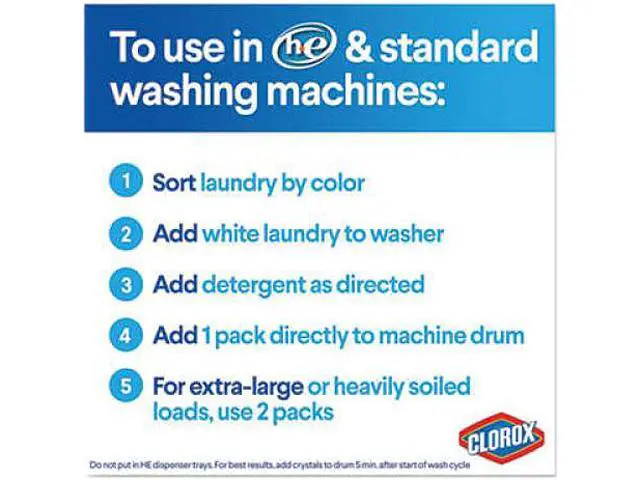 Alt view image 2 of 3 - Clorox Control Bleach Packs Regular 12 Tabs/Pack 6 Packs/Carton 31371