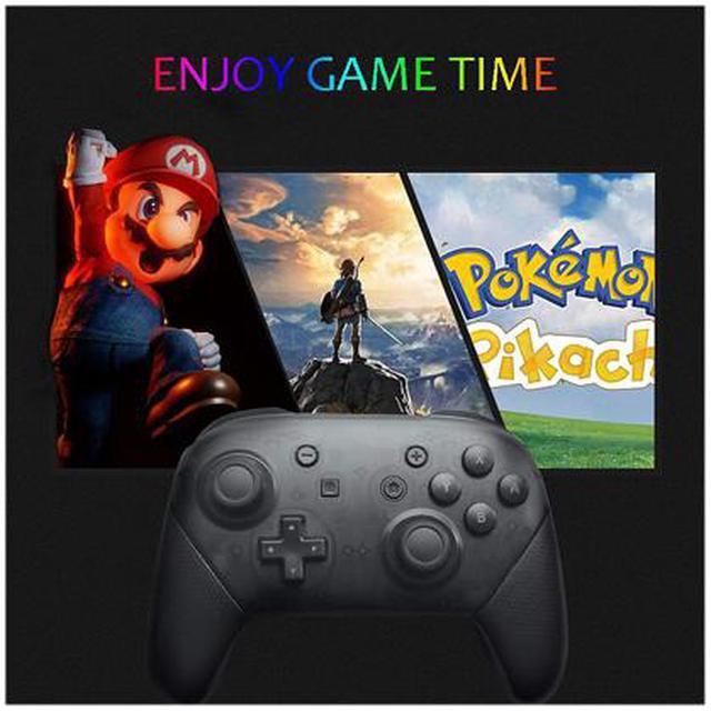 Alt view image 3 of 7 - Wireless Switch Controller for Nintendo Switch, Remote Pro Controller Gamepad CORN Joystick for Switch Pro Console, Supports Gyro Axis, Adjustable Turbo and Dual Vibration (Non Offical)