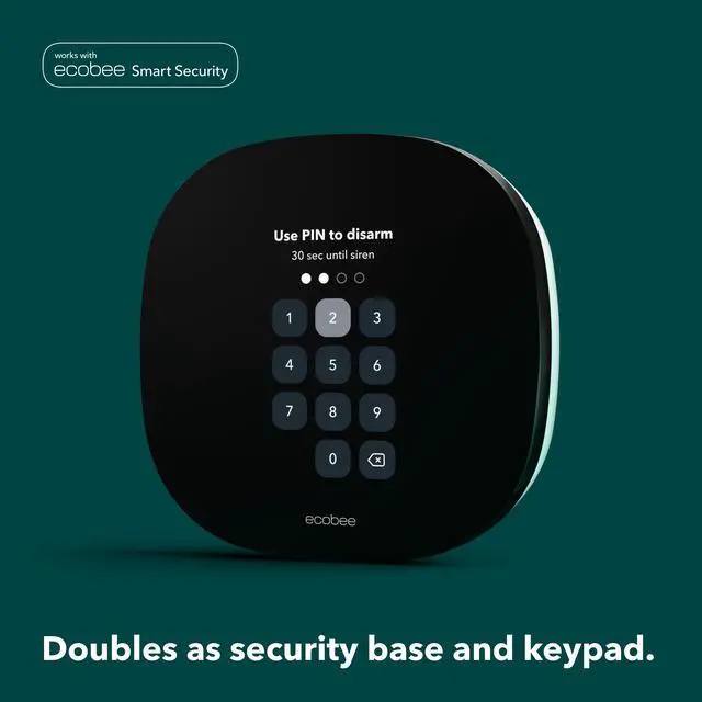 Alt view image 2 of 9 - ecobee Lite SmartThermostat, Black, EB-STATE3LT-02 3 lite - 7 Day Programmable Smart Thermostat W/Touchscreen
