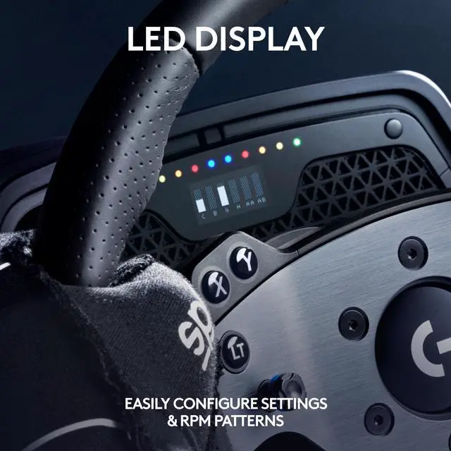 Alt view image 7 of 10 - Logitech G PRO TRUEFORCE Racing Wheel for PC & VR