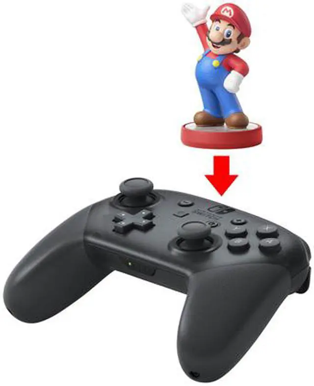 Alt view image 4 of 5 - Nintendo Switch Wireless Pro Controller and Super Mario Bros U Deluxe Bundle