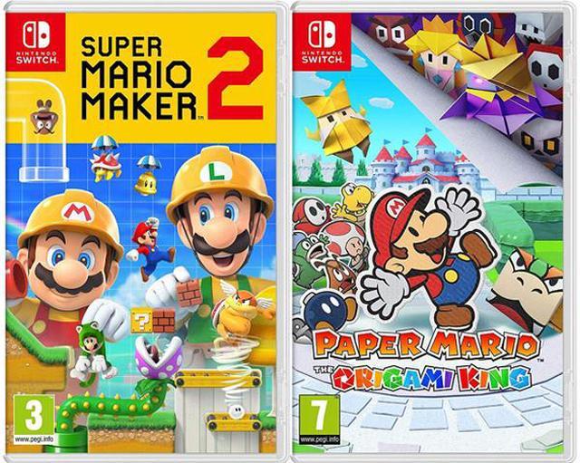 Super Mario Maker 2 + Paper Mario Origami King - Two Game Bundle - Nintendo  Switch 