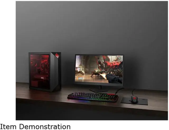 Alt view image 5 of 5 - HP OMEN Obelisk 875-0019 Gaming Desktop Computer - Intel Core i5-8400 (2.80 GHz), NVIDIA GeForce GTX 1050 Ti, 8 GB DDR4 Memory, 128 GB SSD + 2 TB HDD, Windows 10 Home Bilingual OS