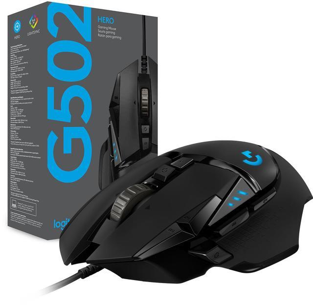 Alt view image 10 of 11 - Logitech G502 HERO High Performance Wired Gaming Mouse, HERO 25K Sensor, 25,600 DPI, RGB, Adjustable Weights, 11 Programmable Buttons, On-Board Memory, PC / Mac
