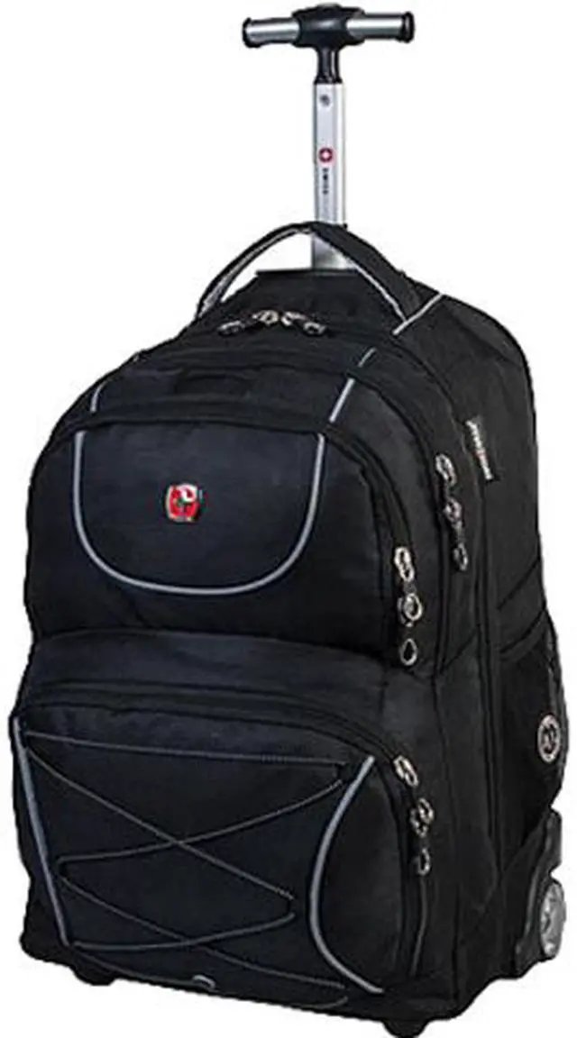 Main image of Push button retractable mono handle-Corner inline wheels-Adjustable backpack str