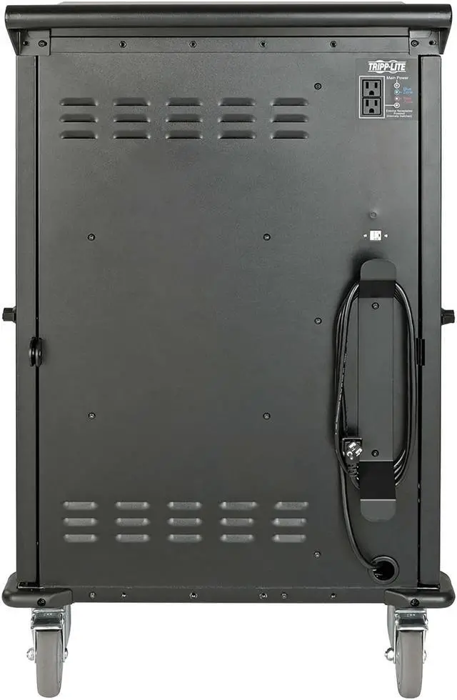 Alt view image 7 of 12 - Tripp Lite 48-Port Ac Charging Cart Storage Station Chromebook Laptop Tablet Black