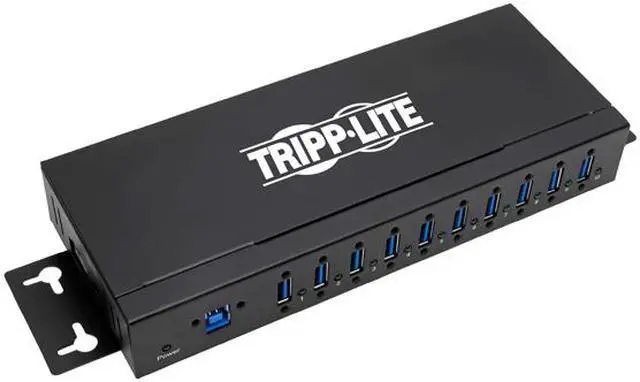 Alt view image 3 of 9 - TRIPP LITE U360-010-IND TRIPP LITE 10-PORT USB 3.0 HUB, INDUSTRIAL USB SPLITTER FOR USB CHARGING AND DAT