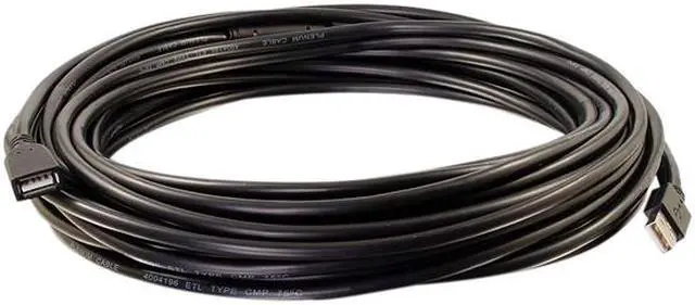 Alt view image 2 of 5 - C2G 39936 USB Active Extension Cable - USB 2.0 A Male to A Female Cable, Plenum CMP-Rated (75 Feet, 22.86 Meters)