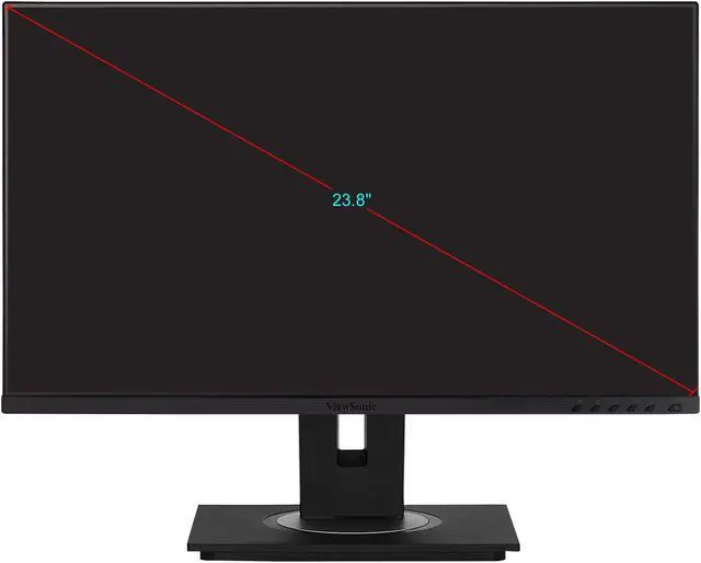 Alt view image 2 of 7 - ViewSonic VG2455 24 Inch IPS 1080p Monitor with USB 3.1 Type C HDMI DisplayPort VGA and 40 Degree Tilt Ergonomics for Home and Office