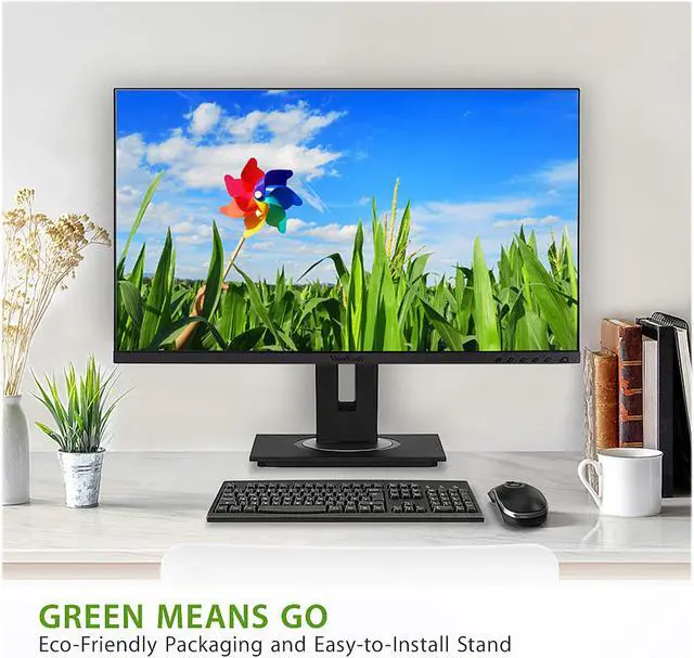 Alt view image 4 of 12 - ViewSonic VG2755-2K 27 Inch IPS 1440p Monitor with USB C 3.1, HDMI, DisplayPort and 40 Degree Tilt Ergonomics for Home and Office