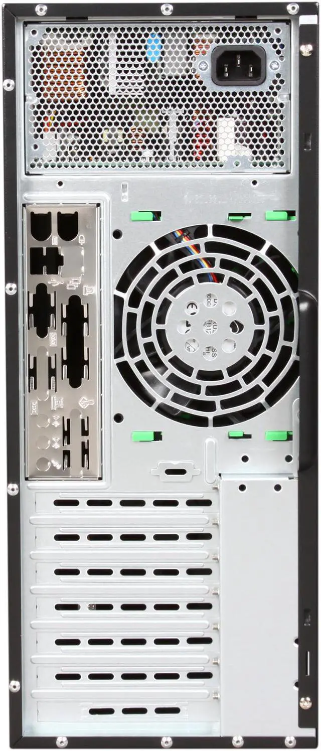 Alt view image 8 of 9 - Supermicro Case CSE-733TQ-668B Mid-Tower 4 x 3.5 inch SAS / SATA HS E-ATX / ATX / Micro ATX Brown Box