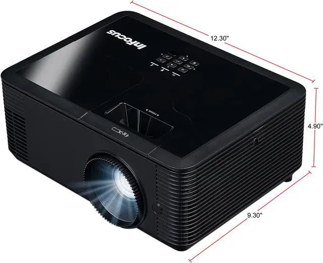Alt view image 2 of 6 - InFocus IN138HD DLP 1080p 4000 Lumens, 3X HDMI, VGA, 3D and Wi-Fi Ready TechStation Projector
