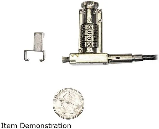 Alt view image 2 of 2 - 25 Pack of Noble wedge resettable  combination lock with cable trap and storage