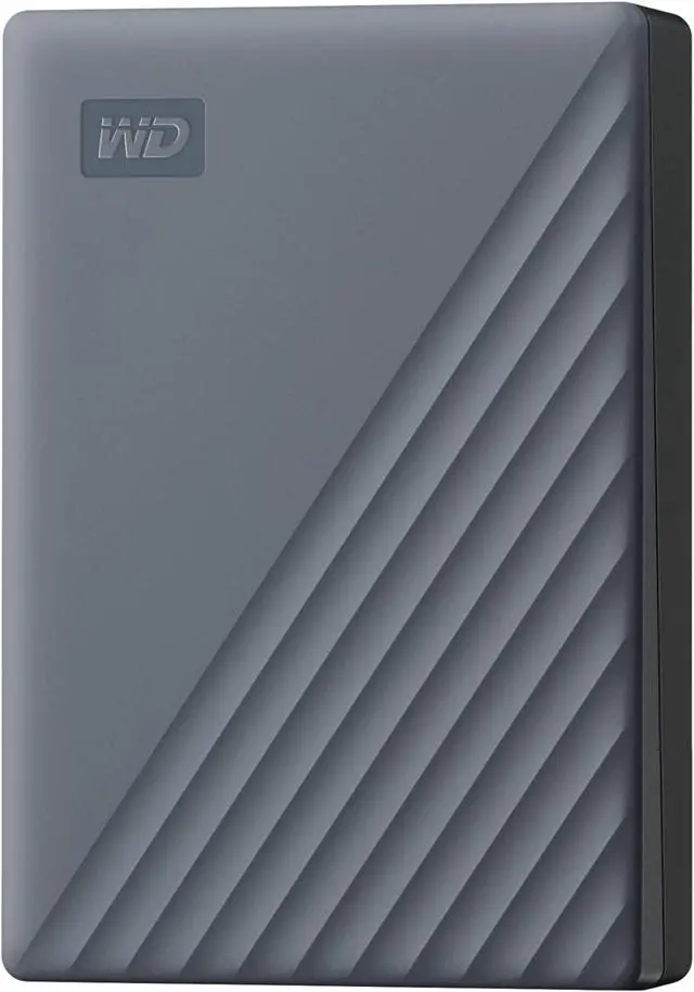 Main image of WD 5TB My Passport Portable Hard Drive, Works with USB-C and USB-A, Windows PC, Mac, Chromebook, Gaming Consoles, and Mobile Devices, Backup Software and Password Protection - WDBRMD0050BGY-WESN