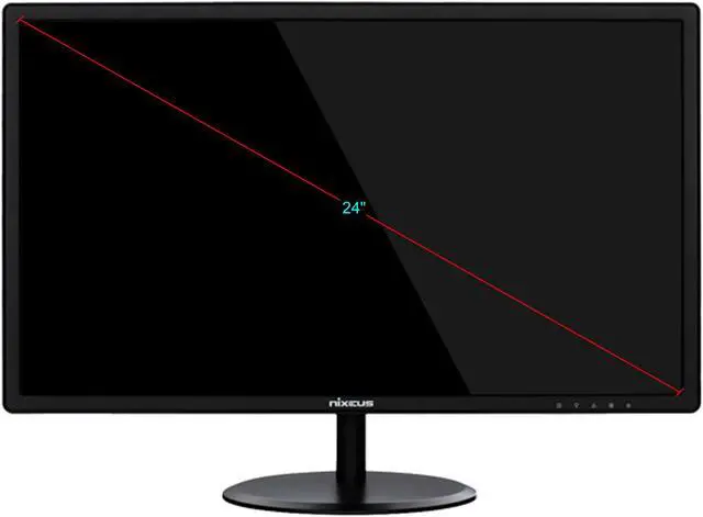 Alt view image 5 of 5 - Nixeus EDG 24" FULL HD 1920 x 1080 AMD Radeon FreeSync Certified 144Hz Gaming Monitor with Base Tilt Only Stand (NX-EDG24S)