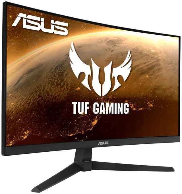 Alt view image 2 of 6 - ASUS TUF Gaming 23.8” 1080P Curved Gaming Monitor (VG24VQ1BY) - Full HD, 165Hz (Supports 144Hz), 1ms, Extreme Low Motion Blur, Speakers, Adaptive-sync/FreeSync Premium, Eye Care, DisplayPort, HDMI