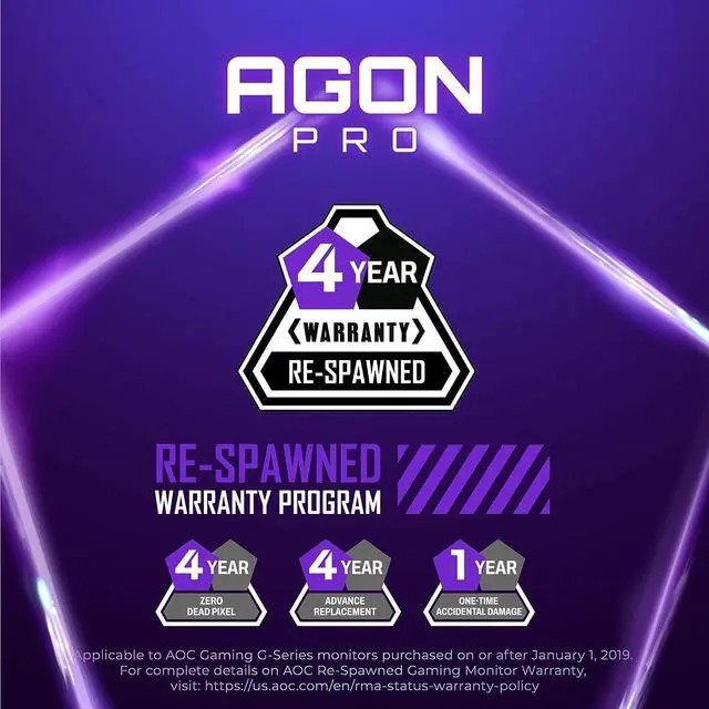 Alt view image 8 of 8 - AOC Agon PRO AG275QXL 27"  Quad HD 2560x1440 Gaming Monitor, QHD 2K 170Hz 1ms, G-SYNC Compatible