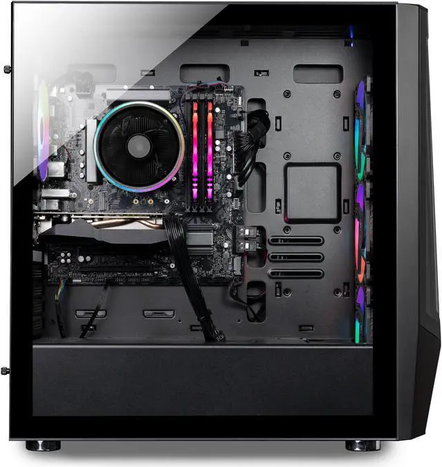 Alt view image 4 of 9 - iBUYPOWER TraceMesh Gaming Desktop PC, AMD Ryzen 7 7700, AMD Radeon RX 7800XT 16GB, 32GB DDR5 RAM, 2TB SSD, Windows 11, TraceMeshA7R78XT01
