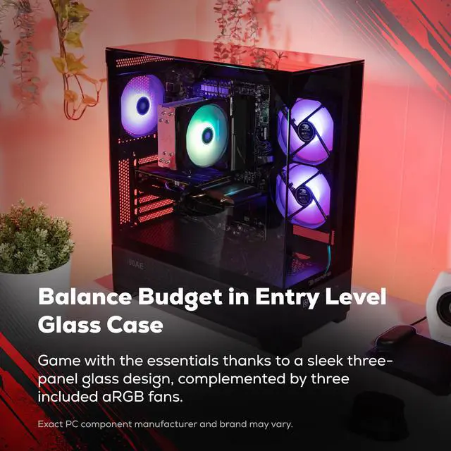 Alt view image 6 of 7 - iBUYPOWER Element SE Gaming PC Desktop Computer Intel Core i5 14400F CPU, NVIDIA GeForce RTX 5060 8GB GPU, 16GB DDR5 RGB RAM, 1TB NVMe SSD, Windows 11 Home, Keyboard, Mouse - Black