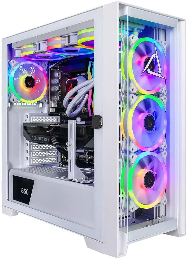 Alt view image 5 of 8 - CLX SET Gaming Desktop - Intel Core Ultra 9 285K 3.7GHz 24-Core Processor, 64GB DDR5 Memory, GeForce RTX 5070 12GB GDDR7 Graphics, 2TB NVMe M.2 SSD, 4TB HDD, WiFi, Win 11 Home 64-bit