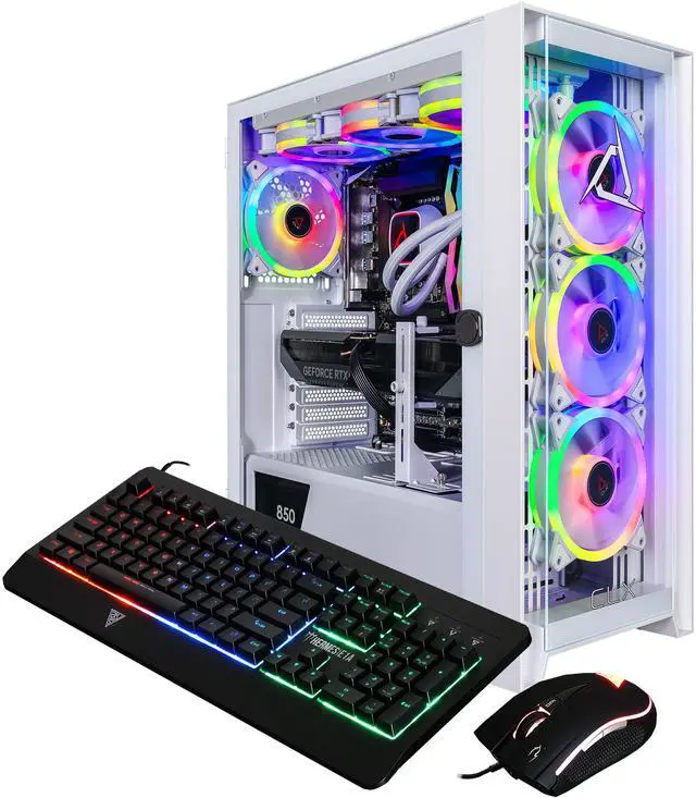Alt view image 8 of 8 - CLX SET Gaming Desktop - Intel Core Ultra 9 285K 3.7GHz 24-Core Processor, 64GB DDR5 Memory, GeForce RTX 5070 12GB GDDR7 Graphics, 2TB NVMe M.2 SSD, 4TB HDD, WiFi, Win 11 Home 64-bit