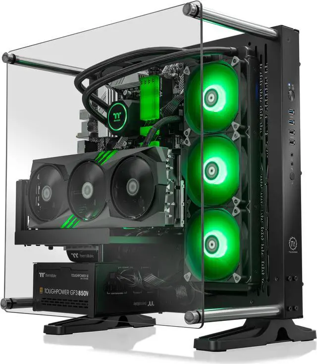 Alt view image 3 of 7 - Thermaltake LCGS Shadow 480 R4 Gaming Desktop (AMD Ryzen 7 5800X3D, 32GB DDR4 3600Mhz, NVIDIA GeForce RTX 4080, 3TB NVMe M.2, Wifi) P3SH-B55R-480-LCS