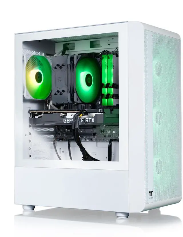Alt view image 4 of 9 - Thermaltake LCGS Quartz i350 R4 Gaming Desktop (Intel Core i5-12400F, 3600Mhz 16GB RGB Memory, NVIDIA GeForce RTX 3050, 1TB NVMe M.2) S2QT-B66R-350-LCS