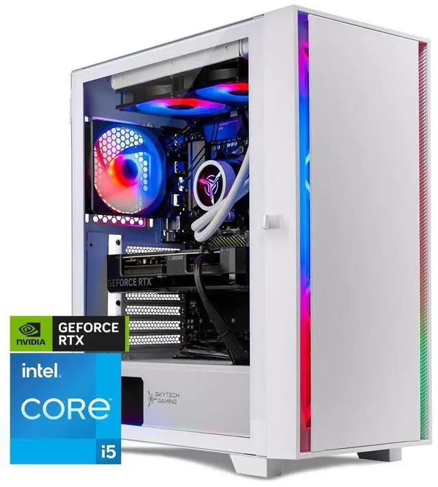 【T@ikiゲーミングPC】i5-14400F RTX4070 Skytech Gaming Shiva Desktop PC, Intel i5 14400F 2.5 GHz