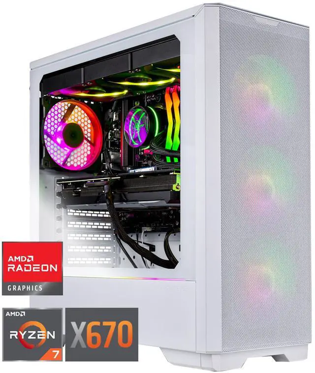 Main image of Skytech Eclipse Lite Gaming PC Desktop, Ryzen 7 9800X3D 4.7 GHz (5.2 GHz Turbo Boost), X670 Motherboard, AMD RX 9070 XT 16GB GDDR6, 2TB Gen4 NVME SSD, 32GB DDR5 6000, 1000W GOLD, Wi-Fi, Win 11