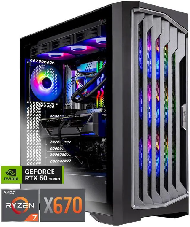 Skytech Legacy Gaming PC Desktop, Ryzen 7 7800X3D 4.2 GHz (5GHz
