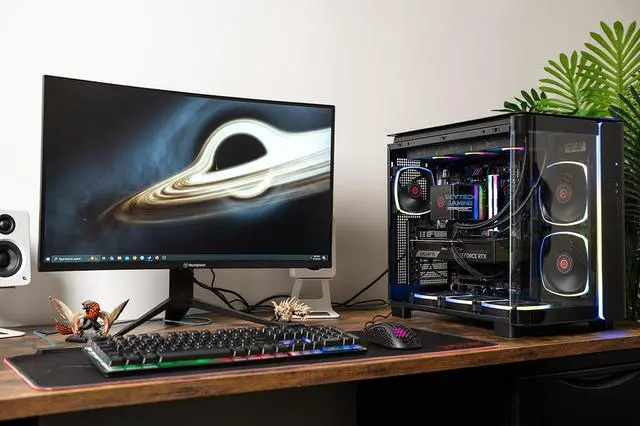 Alt view image 5 of 7 - Skytech X TRYX King 95 Gaming PC Desktop, Ryzen 7 9800X3D 4.7 GHz (5.2 GHz Turbo), NVIDIA RTX 5070 Ti 16GB, 2TB Gen4 NVMe SSD, 32GB DDR5 RAM 6000 RGB, TryX Panorama AIO,A850W GOLD ATX 3, Wi-Fi, Win 11