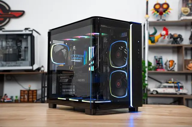 Alt view image 7 of 7 - Skytech X TRYX King 95 Gaming PC Desktop, Ryzen 7 9800X3D 4.7 GHz (5.2 GHz Turbo), NVIDIA RTX 5070 Ti 16GB, 2TB Gen4 NVMe SSD, 32GB DDR5 RAM 6000 RGB, TryX Panorama AIO,A850W GOLD ATX 3, Wi-Fi, Win 11