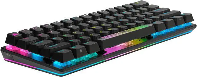 Alt view image 10 of 20 - Corsair K70 PRO Mini Wireless RGB 60% Mechanical Gaming Keyboard (Fastest Sub-1ms Wireless, Swappable Cherry MX Speed Keyswitches, Durable Aluminum Frame and PBT Double-Shot Keycap) Black
