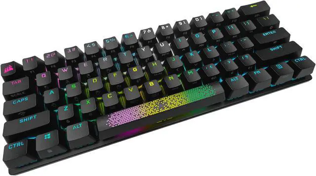 Alt view image 11 of 20 - Corsair K70 PRO Mini Wireless RGB 60% Mechanical Gaming Keyboard (Fastest Sub-1ms Wireless, Swappable Cherry MX Speed Keyswitches, Durable Aluminum Frame and PBT Double-Shot Keycap) Black