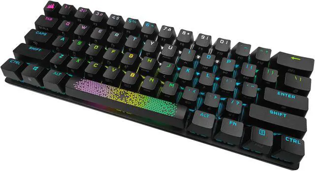 Alt view image 12 of 20 - Corsair K70 PRO Mini Wireless RGB 60% Mechanical Gaming Keyboard (Fastest Sub-1ms Wireless, Swappable Cherry MX Speed Keyswitches, Durable Aluminum Frame and PBT Double-Shot Keycap) Black