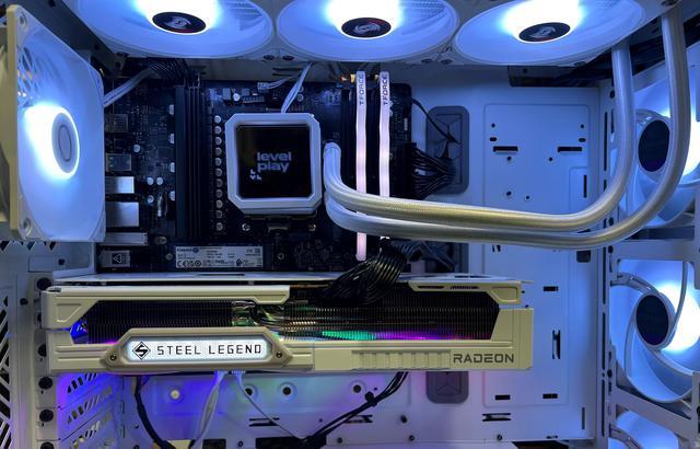 Alt view image 3 of 6 - AVGPC Blizzard Gaming PC - AMD Ryzen 7 7800X3D, Radeon RX 9070 XT 16G, 32GB 6000MHz DDR5, 2TB NVME M.2 SSD, 360mm Liquid Cooler, ARGB Fans, Wifi/AC, White Case, Windows 11