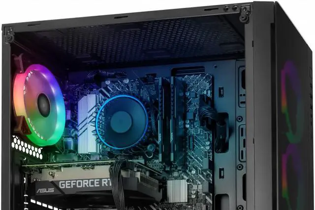 Alt view image 7 of 9 - YEYIAN KATANA X24 Gaming Desktop PC, INTEL 12th Gen Alder Lake i5-12400F 6-Core 2.5GHz, GeForce RTX 3060 12GB GDDR6, 1TB NVMe SSD, 16GB DDR4 3200MHz, 4 ARGB, Win 11 Home 64-bit, WiFi 6, BT 5.2, 650W