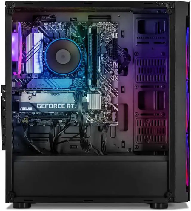 Alt view image 3 of 9 - YEYIAN KATANA X24 Gaming Desktop PC, INTEL 12th Gen Alder Lake i5-12400F 6-Core 2.5GHz, GeForce RTX 3060 12GB GDDR6, 1TB NVMe SSD, 16GB DDR4 3200MHz, 4 ARGB, Win 11 Home 64-bit, WiFi 6, BT 5.2, 650W