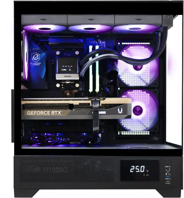 Alt view image 2 of 8 - ZOTAC Gaming MEK AI-Enhanced Gaming PC MEK5080A9700XBG5V1N - AMD Ryzen 7 9700X 5.5GHz, NVIDIA GeForce RTX 5080, 32GB DDR5 RGB, 2TB NVMe M.2 SSD, 1000W 80+ GOLD PSU, WiFi 7, Windows 11 Home