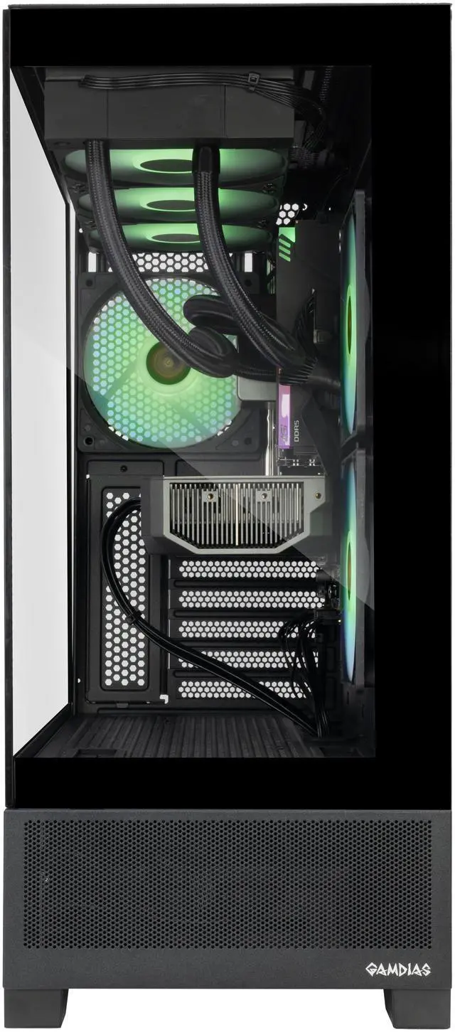 Alt view image 4 of 10 - ZOTAC MEK AI-Enhanced Gaming PC Desktop Computer - NVIDIA GeForce RTX 5070 , AMD Ryzen 5 7600X up to 5.3GHz, 32GB RGB DDR5, 2TB NVME M.2 SSD, 850W 80+ GOLD PSU, WiFi 5,BT 5.2, Windows 11 Home 64-bit