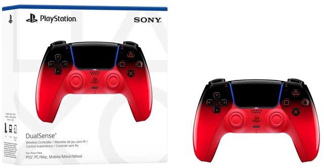 Alt view image 15 of 18 - PS5 DualSense Wireless Controller - Techno Red - for PS5, PC, Mac, and Mobile
