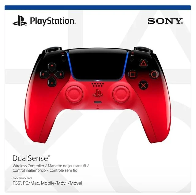Alt view image 18 of 18 - PS5 DualSense Wireless Controller - Techno Red - for PS5, PC, Mac, and Mobile